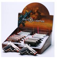 Metal DOUBLE Torch Gun lighter/4pc